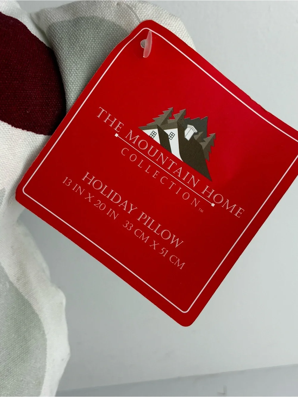 The Mountain Home Collection Santa Smile Pillow - Brand New & So Cute!